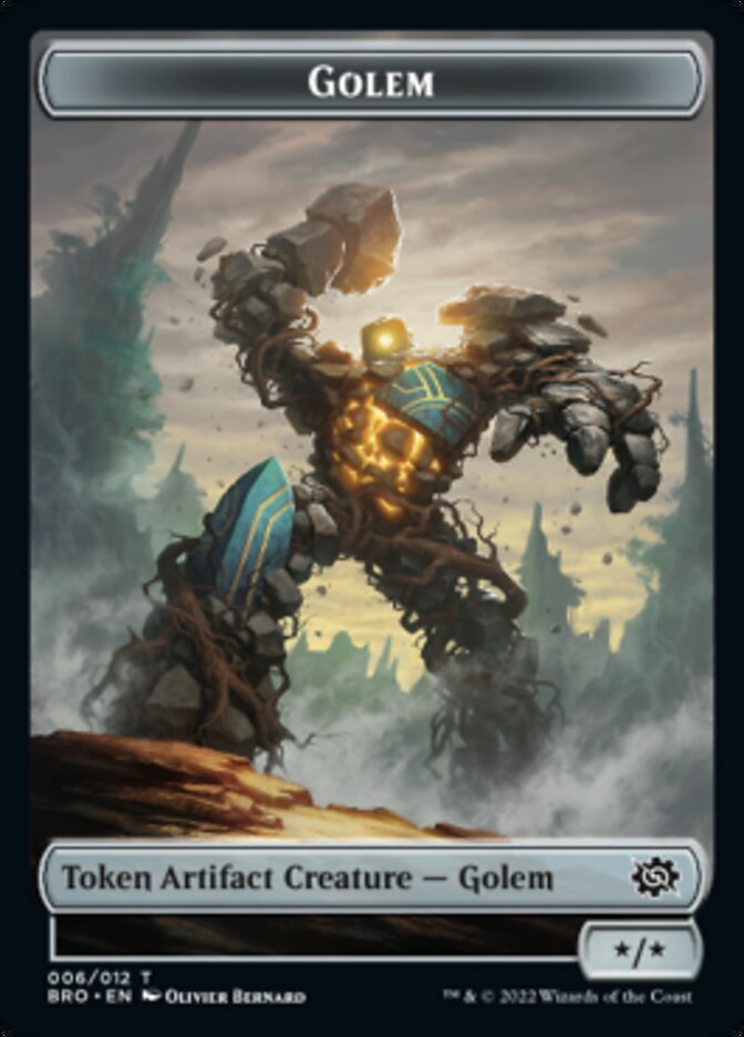 Golem Token [The Brothers' War Tokens] | Devastation Store