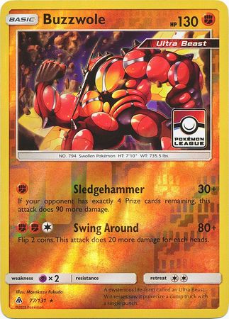 Buzzwole (77/131) (League Promo) [Sun & Moon: Forbidden Light] | Devastation Store