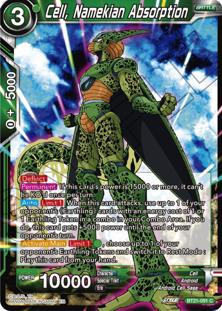 Cell, Namekian Absorption (BT21-091) [Wild Resurgence] | Devastation Store
