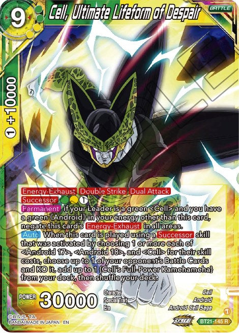 Cell, Ultimate Lifeform of Despair (BT21-145) [Wild Resurgence] | Devastation Store