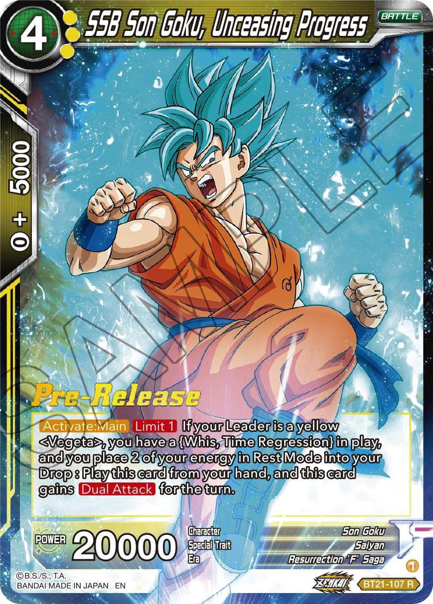 SSB Son Goku, Unceasing Progress (BT21-107) [Wild Resurgence Pre-Release Cards] | Devastation Store