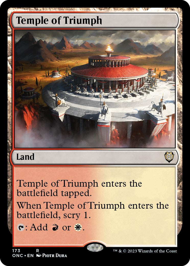 Temple of Triumph [Phyrexia: All Will Be One Commander] | Devastation Store