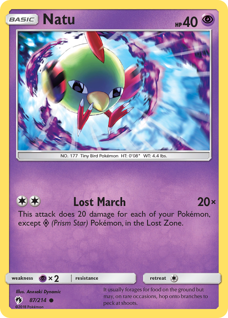 Natu (87/214) [Sun & Moon: Lost Thunder] | Devastation Store