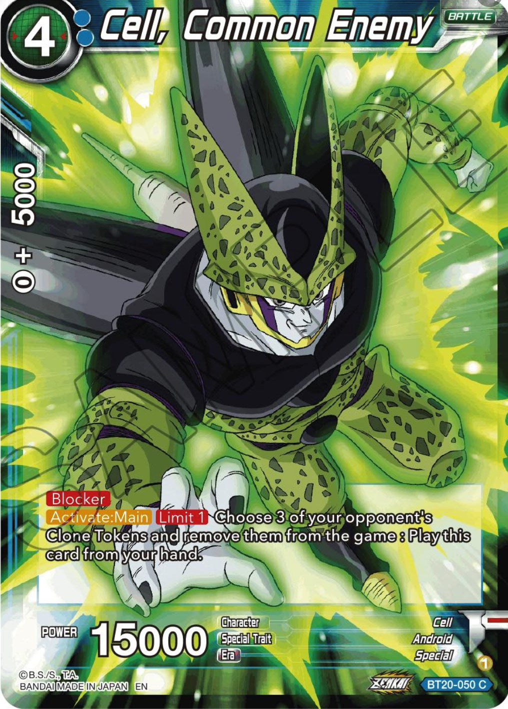 Cell, Common Enemy (BT20-050) [Power Absorbed] | Devastation Store