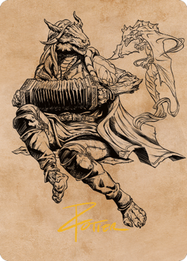 Korlessa, Scale Singer Art Card (Gold-Stamped Signature) [Commander Legends: Battle for Baldur's Gate Art Series] | Devastation Store