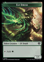 Treasure // Elf Druid Double-Sided Token [Commander Masters Tokens] | Devastation Store