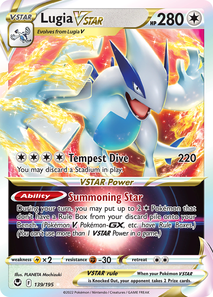 Lugia VSTAR (139/195) (Jumbo Card) [Sword & Shield: Silver Tempest] | Devastation Store