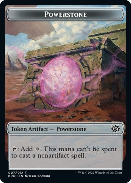 Powerstone // Spirit Double-Sided Token [The Brothers' War Tokens] | Devastation Store