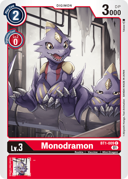 Monodramon [BT1-009] (Alternative Art) [Starter Deck: Gallantmon] | Devastation Store