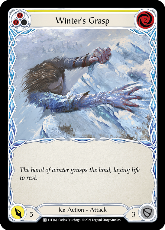Winter's Grasp (Yellow) [ELE161] (Tales of Aria)  1st Edition Normal | Devastation Store