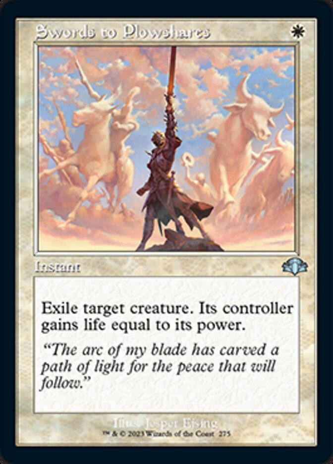 Swords to Plowshares (Retro) [Dominaria Remastered] | Devastation Store