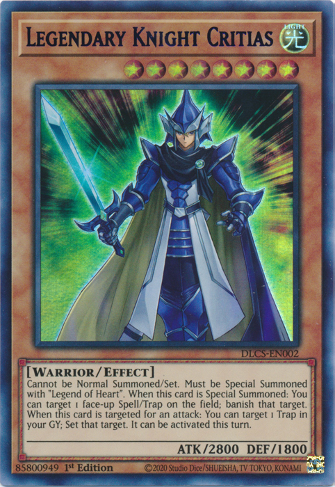 Legendary Knight Critias (Purple) [DLCS-EN002] Ultra Rare | Devastation Store