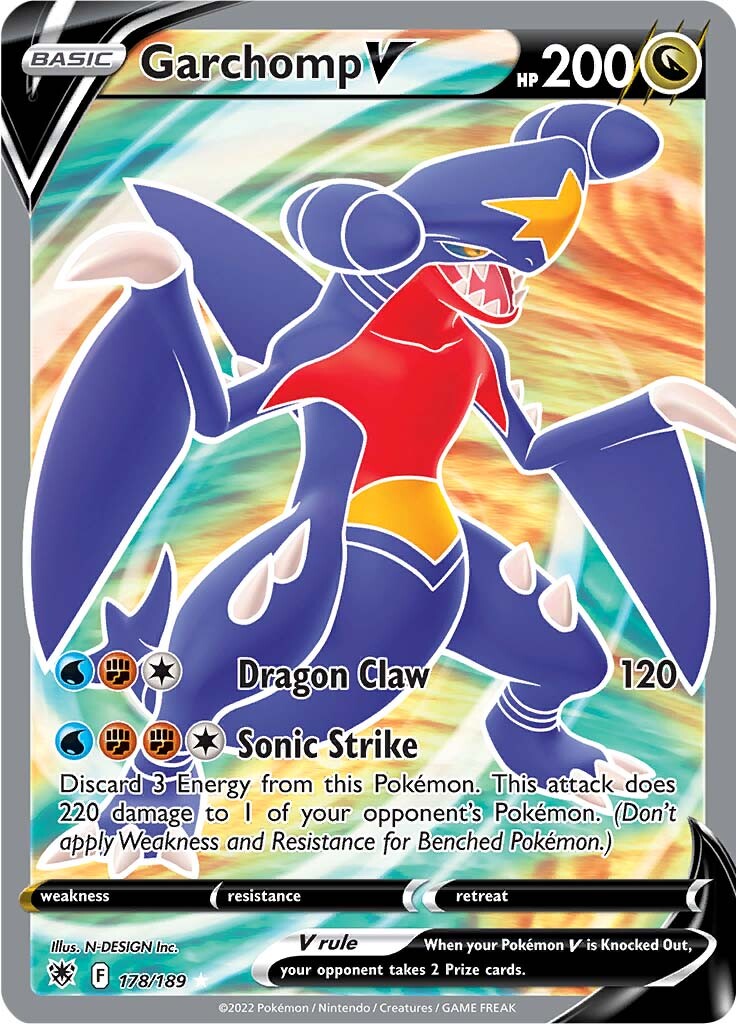 Garchomp V (178/189) [Sword & Shield: Astral Radiance] | Devastation Store