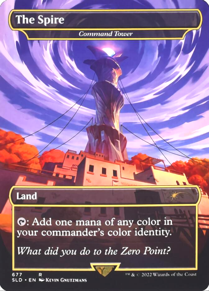 Command Tower - The Spire (Borderless) [Secret Lair Drop Promos] | Devastation Store