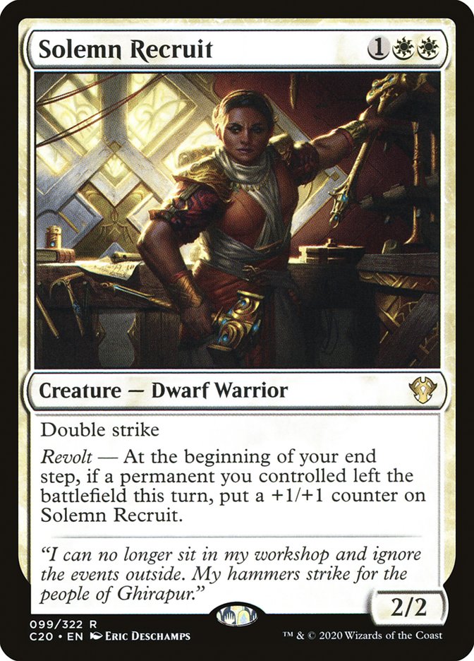 Solemn Recruit [Commander 2020] | Devastation Store