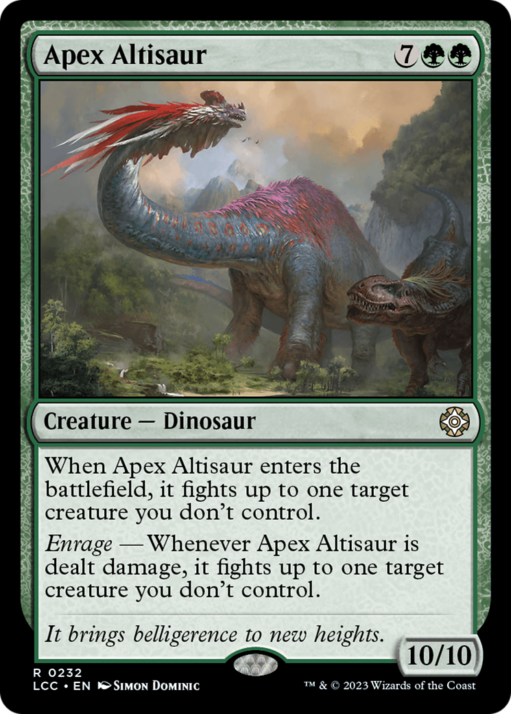 Apex Altisaur [The Lost Caverns of Ixalan Commander] | Devastation Store