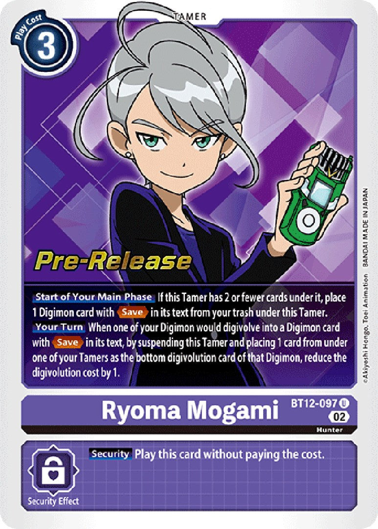 Ryoma Mogami [BT12-097] [Across Time Pre-Release Cards] | Devastation Store
