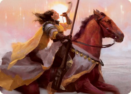 Sunrise Cavalier Art Card [Innistrad: Midnight Hunt Art Series] | Devastation Store