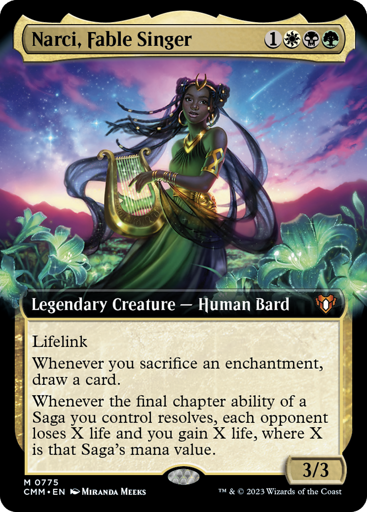 Narci, Fable Singer (Extended Art) [Commander Masters] | Devastation Store