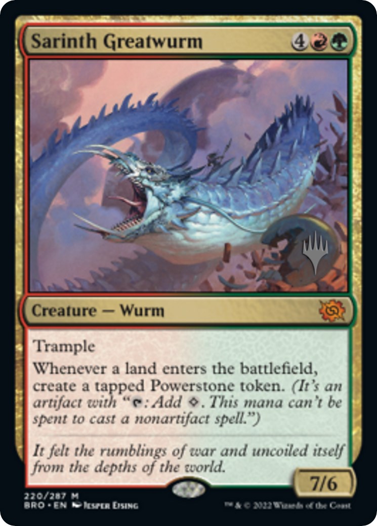 Sarinth Greatwurm (Promo Pack) [The Brothers' War Promos] | Devastation Store