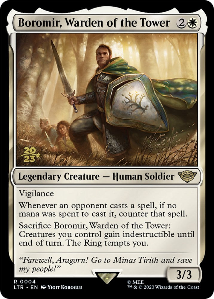 Boromir, Warden of the Tower [The Lord of the Rings: Tales of Middle-Earth Prerelease Promos] | Devastation Store