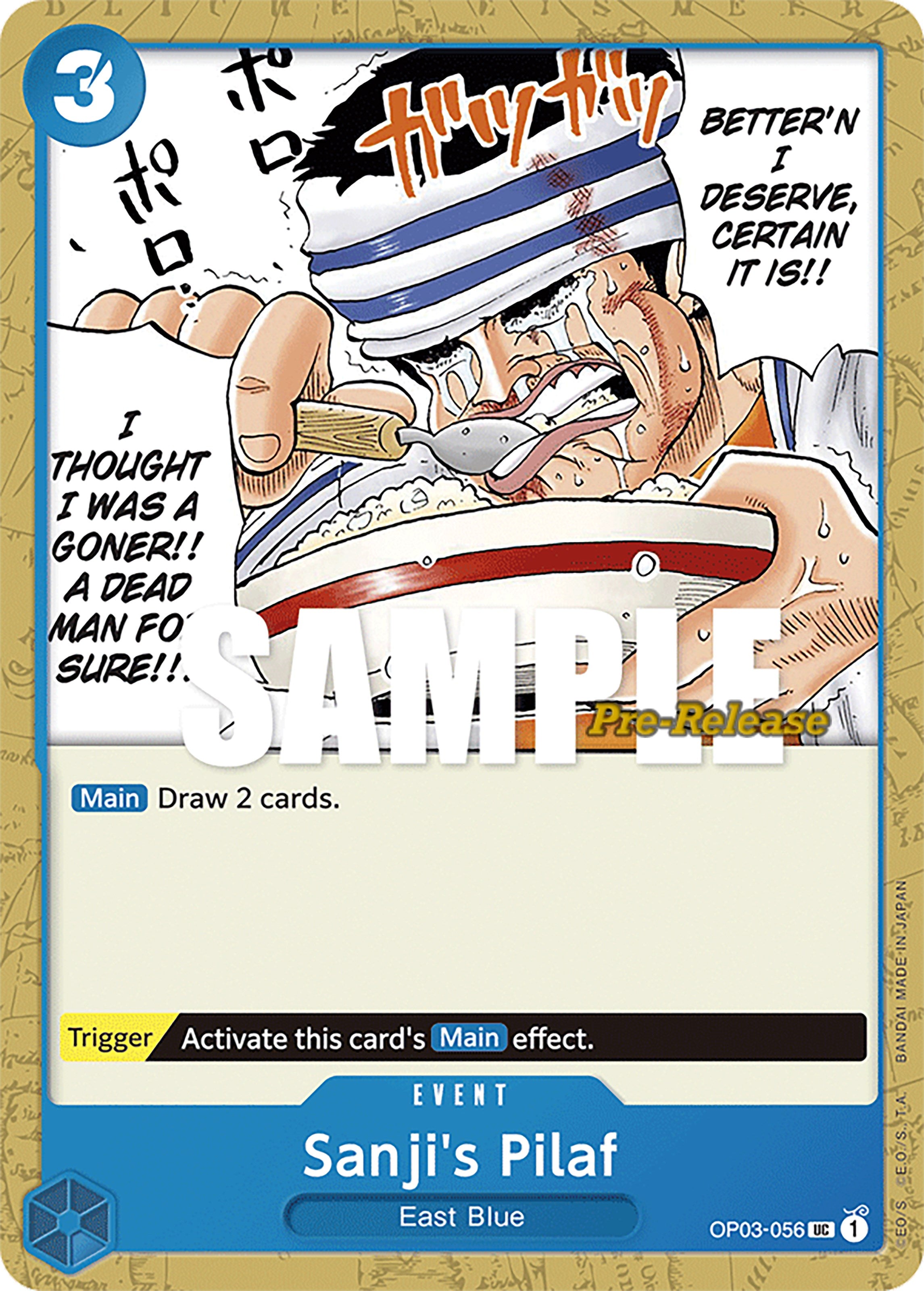 Sanji's Pilaf [Pillars of Strength Pre-Release Cards] | Devastation Store