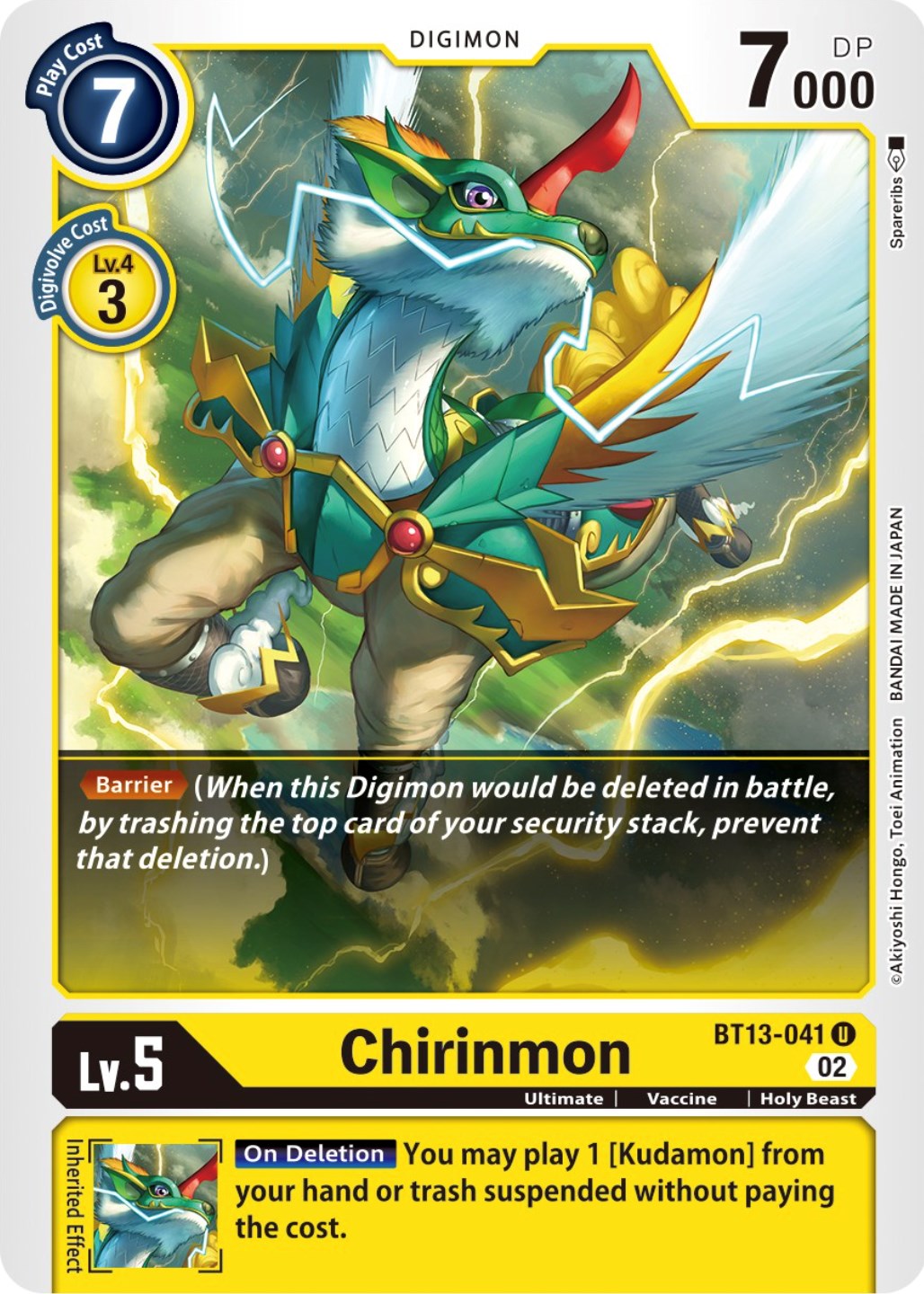Chirinmon [BT13-041] [Versus Royal Knights Booster] | Devastation Store