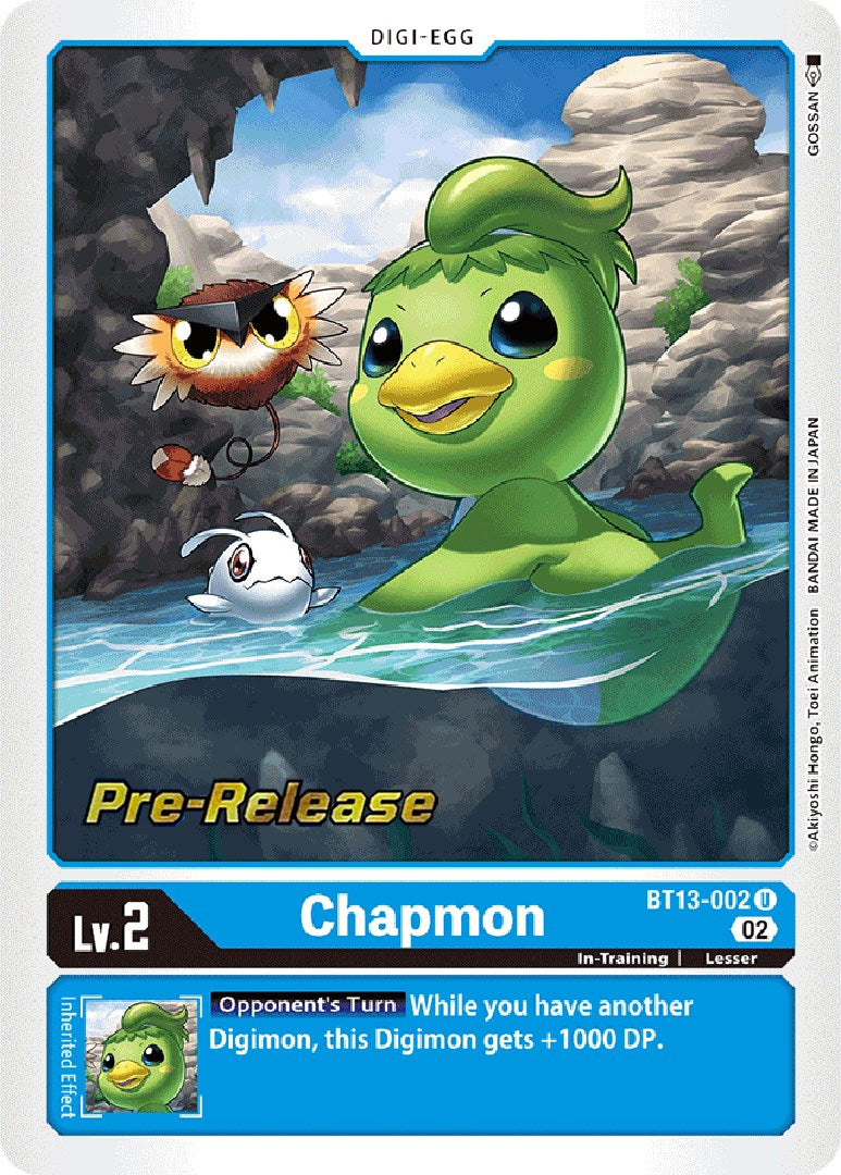 Chapmon [BT13-002] [Versus Royal Knight Booster Pre-Release Cards] | Devastation Store