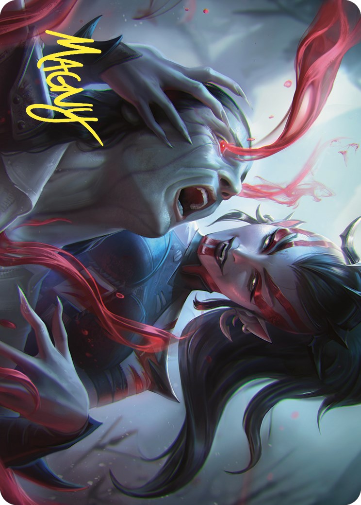 Exsanguinate Art Card (Gold-Stamped Signature) [Commander Masters Art Series] | Devastation Store