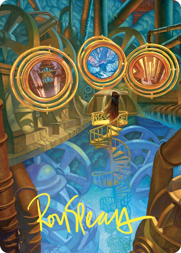 Extraplanar Lens Art Card (Gold-Stamped Signature) [Commander Masters Art Series] | Devastation Store