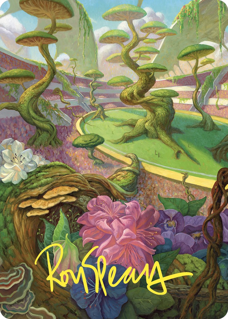 Undergrowth Stadium Art Card (Gold-Stamped Signature) [Commander Masters Art Series] | Devastation Store