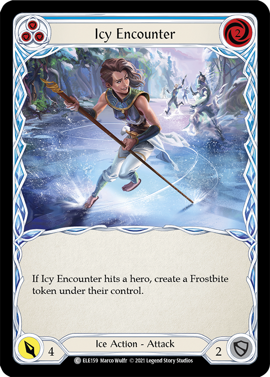 Icy Encounter (Blue) [ELE159] (Tales of Aria)  1st Edition Normal | Devastation Store