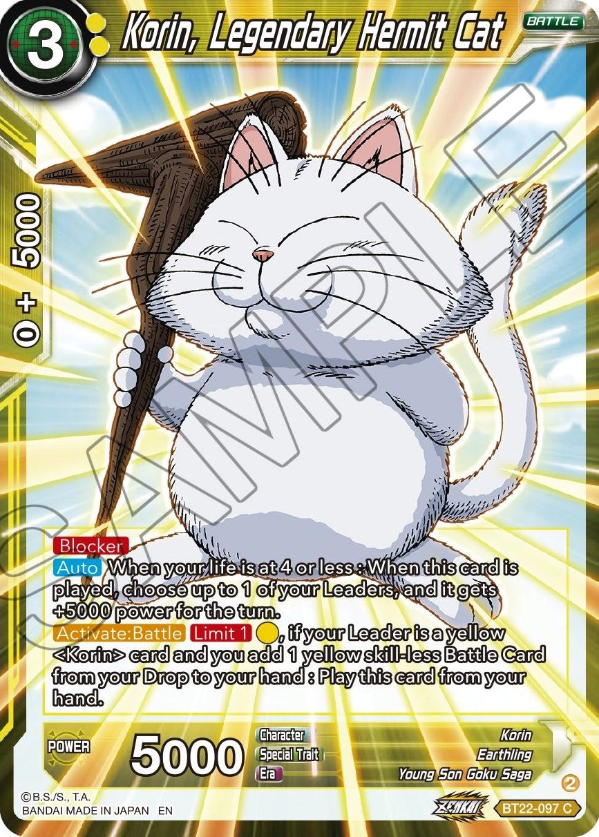 Korin, Legendary Hermit Cat (BT22-097) [Critical Blow] | Devastation Store