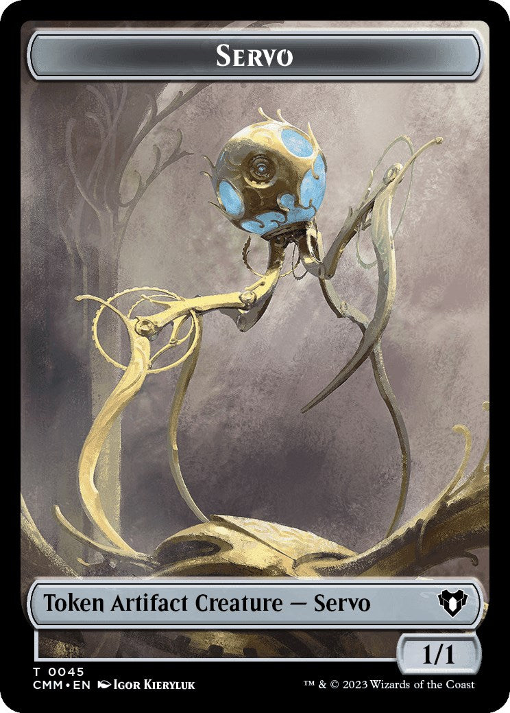 Servo // Emblem - Daretti, Scrap Savant Double-Sided Token [Commander Masters Tokens] | Devastation Store