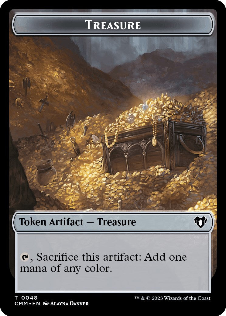 Treasure // Construct (0042) Double-Sided Token [Commander Masters Tokens] | Devastation Store