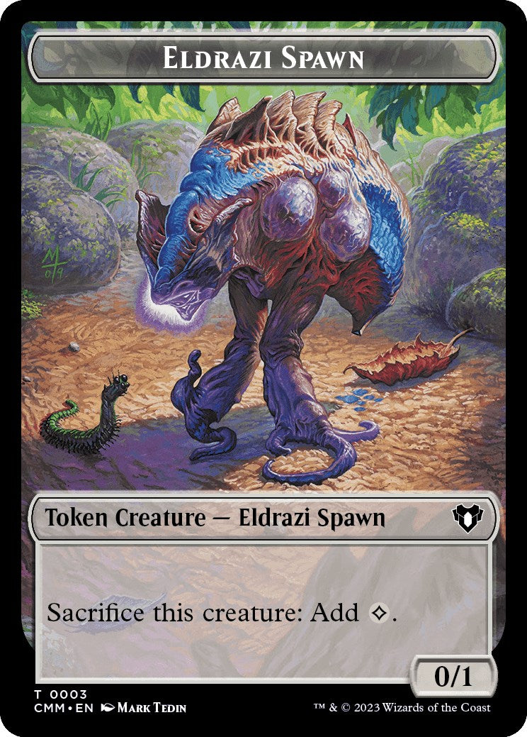 Eldrazi Spawn // Elemental (0025) Double-Sided Token [Commander Masters Tokens] | Devastation Store