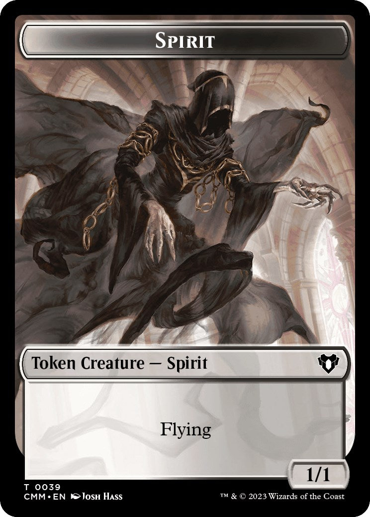 Spirit (0039) // Elf Druid Double-Sided Token [Commander Masters Tokens] | Devastation Store