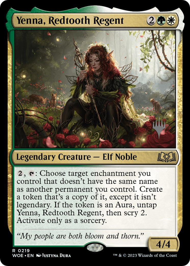 Yenna, Redtooth Regent (Promo Pack) [Wilds of Eldraine Promos] | Devastation Store