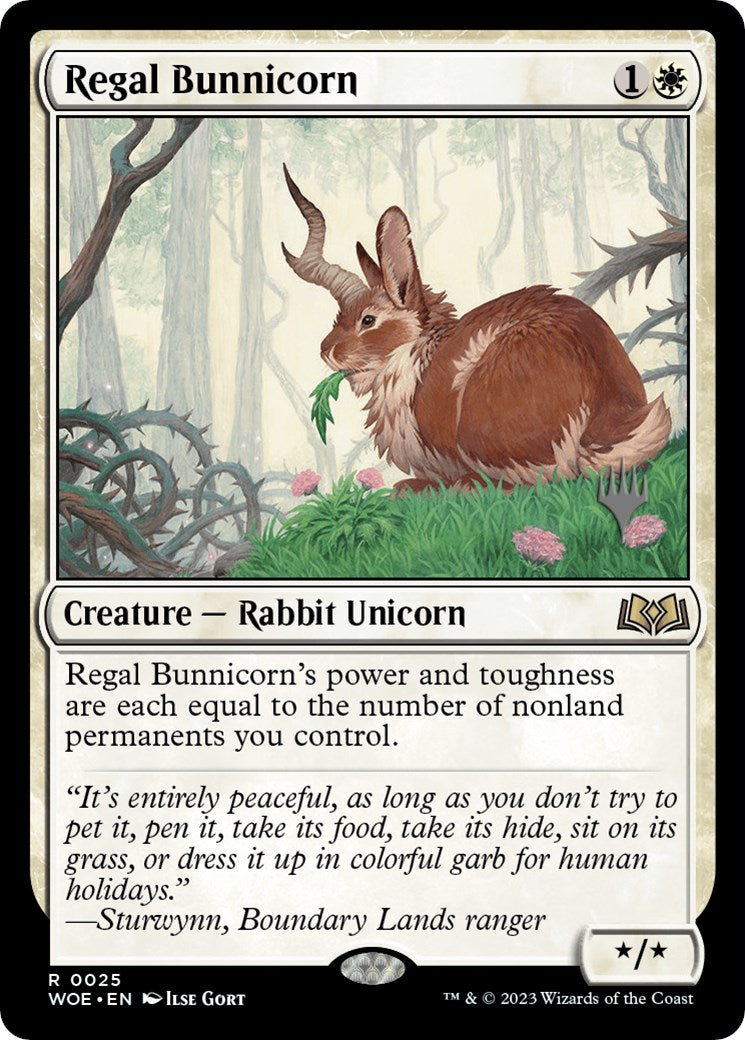 Regal Bunnicorn (Promo Pack) [Wilds of Eldraine Promos] | Devastation Store