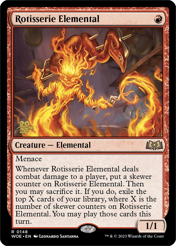 Rotisserie Elemental [Wilds of Eldraine Prerelease Promos] | Devastation Store