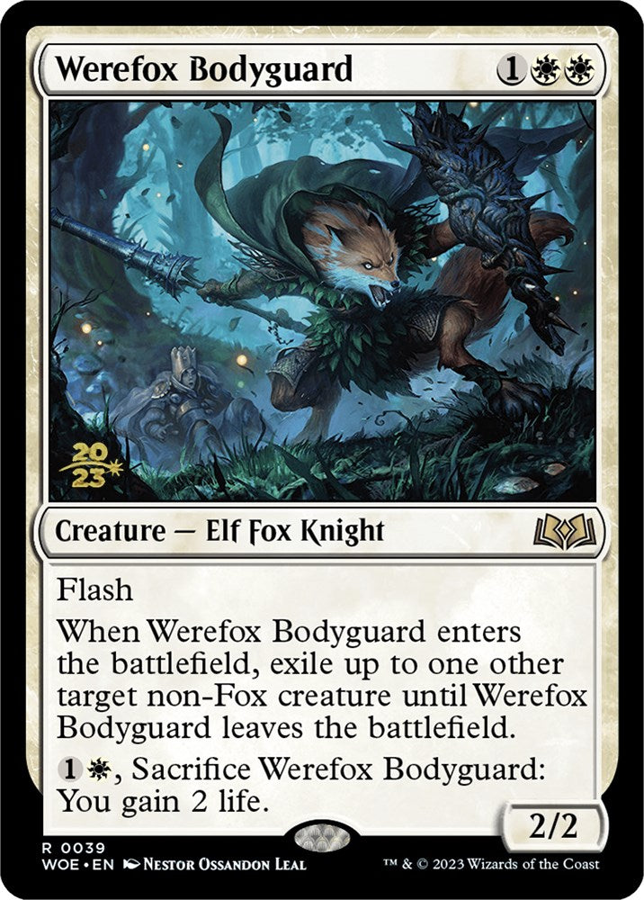 Werefox Bodyguard [Wilds of Eldraine Prerelease Promos] | Devastation Store