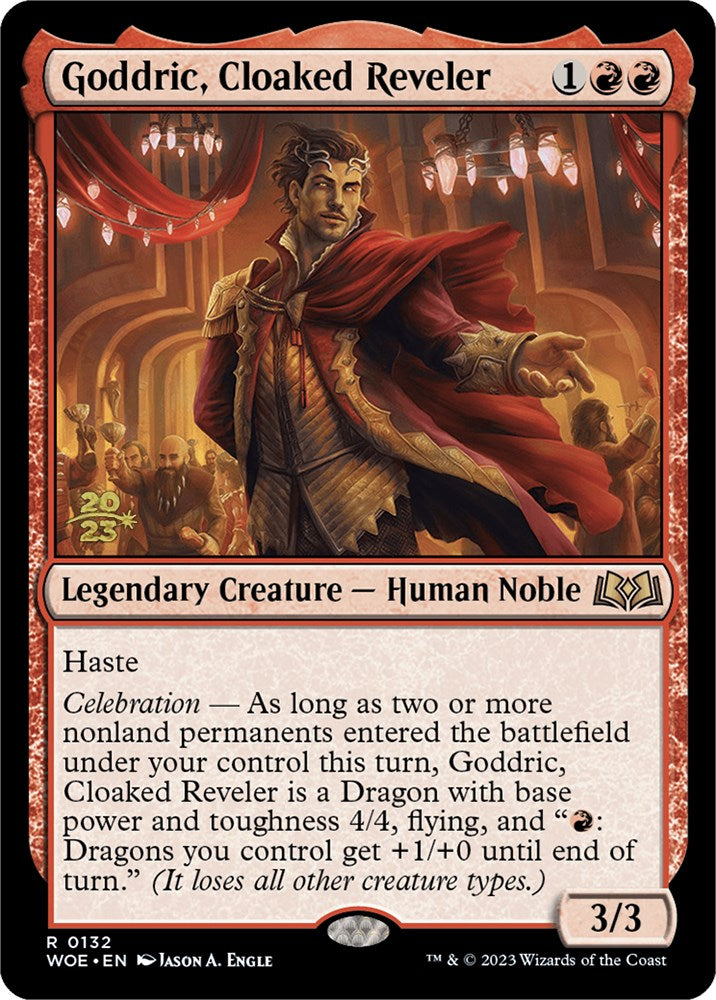 Goddric, Cloaked Reveler [Wilds of Eldraine Prerelease Promos] | Devastation Store