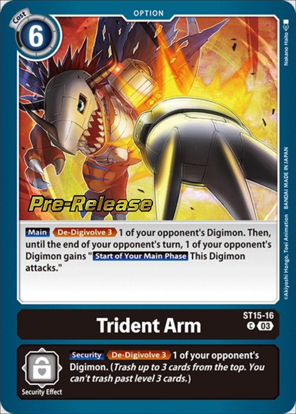 Trident Arm [ST15-16] [Starter Deck: Dragon of Courage Pre-Release Cards] | Devastation Store