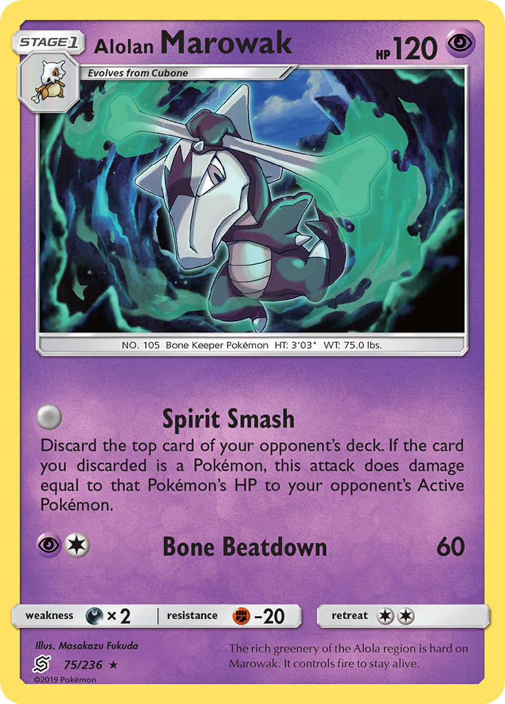 Alolan Marowak (75/236) [Sun & Moon: Unified Minds] | Devastation Store