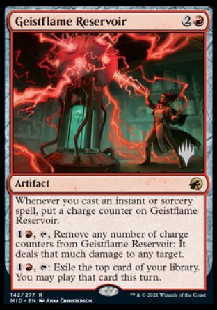 Geistflame Reservoir (Promo Pack) [Innistrad: Midnight Hunt Promo Pack] | Devastation Store