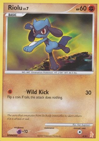 Riolu (6/61) [Diamond & Pearl: Trainer Kit - Lucario] | Devastation Store