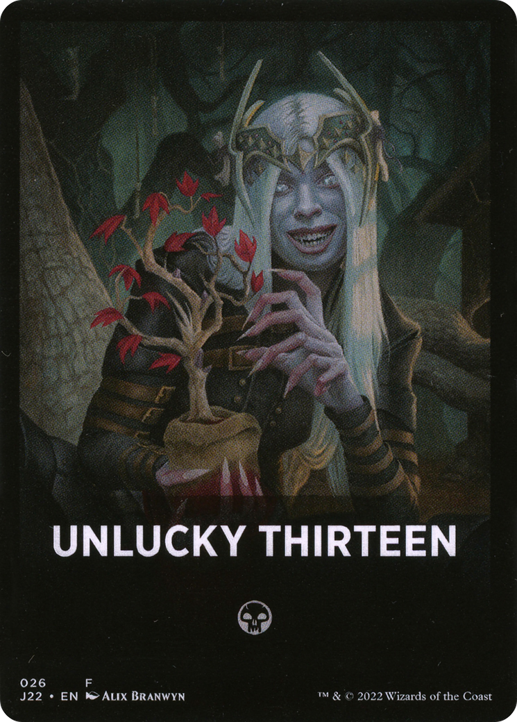 Unlucky Thirteen Theme Card [Jumpstart 2022 Front Cards] | Devastation Store