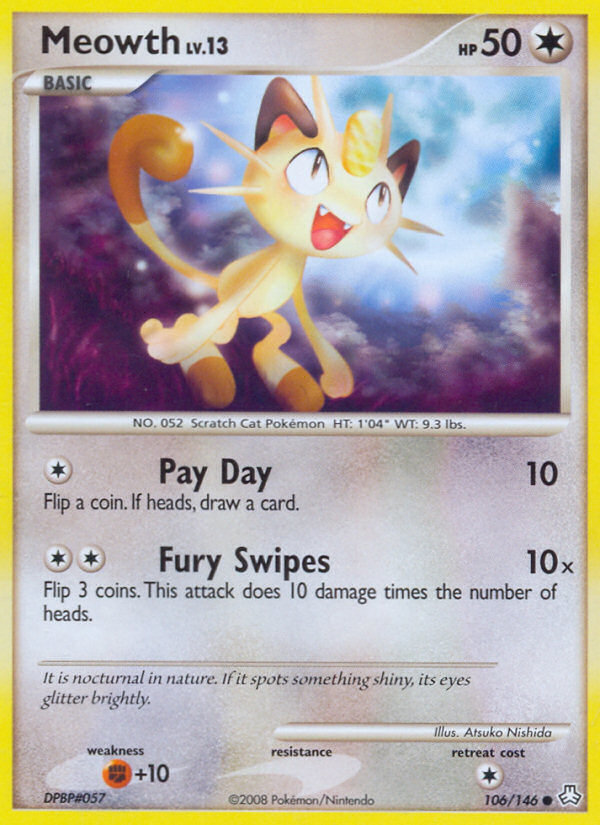 Meowth (106/146) [Diamond & Pearl: Legends Awakened] | Devastation Store