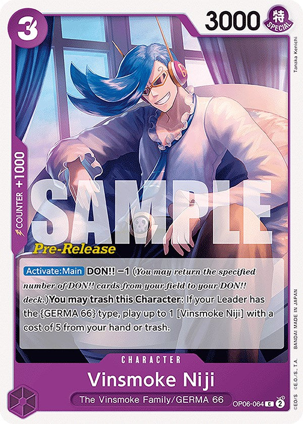 Vinsmoke Niji (064) [Wings of the Captain Pre-Release Cards] | Devastation Store