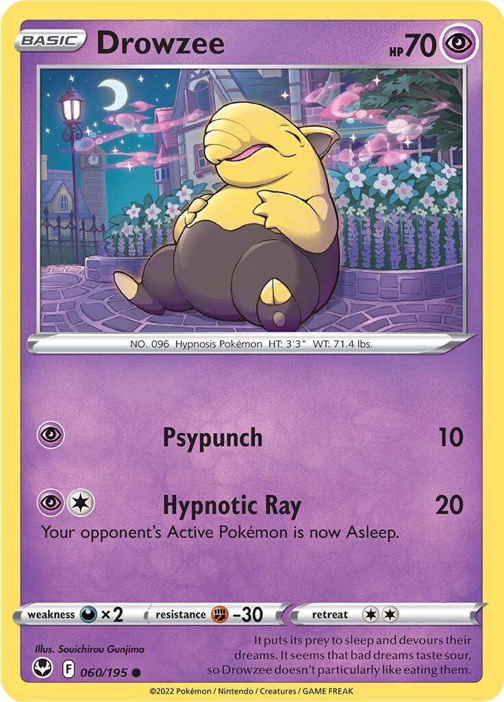 Drowzee (060/195) [Sword & Shield: Silver Tempest] | Devastation Store